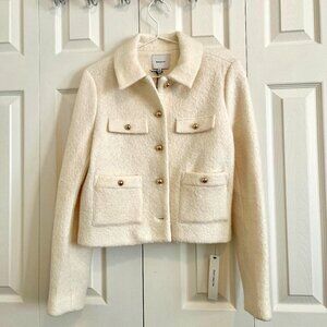 Reformation Cream Wool Jacket
